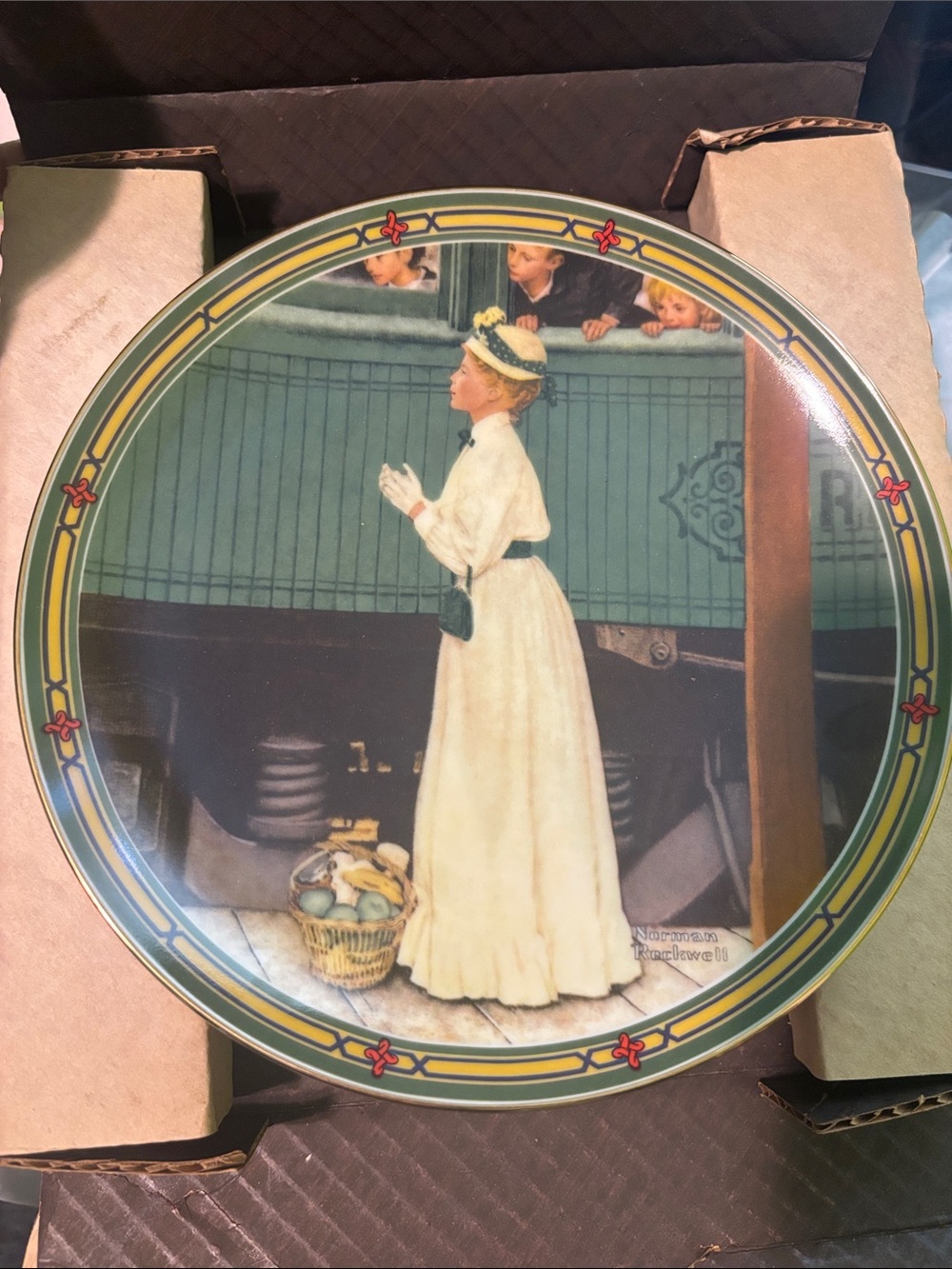 1986 Norman Rockwell “A Mother’s Welcome” Limited Edition Plate